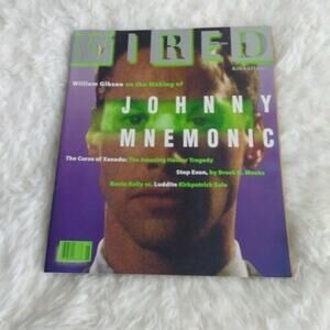 Wired Magazine Keanu Reeves Johnny Mnemonic tech computer culture 90s vintage